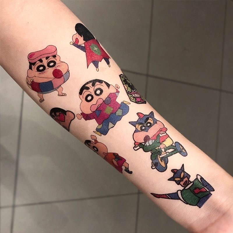 120 Cartoon Tattoos For A Blast From The Past  Bored Panda