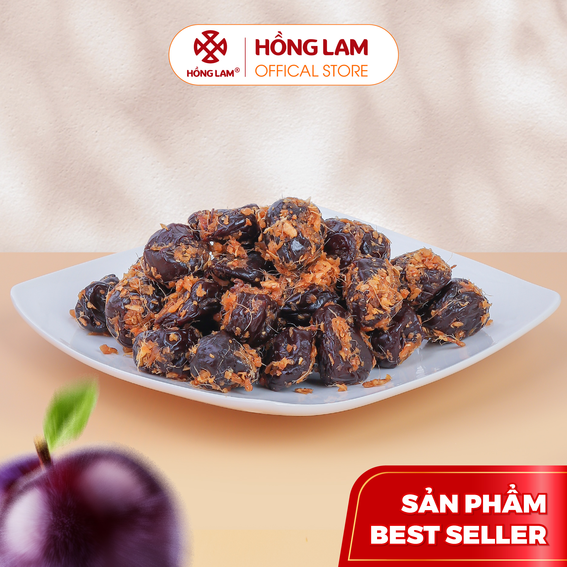 Ô mai mận hậu ngũ vị hồng lam - vị chua cay mặn ngọt gừng