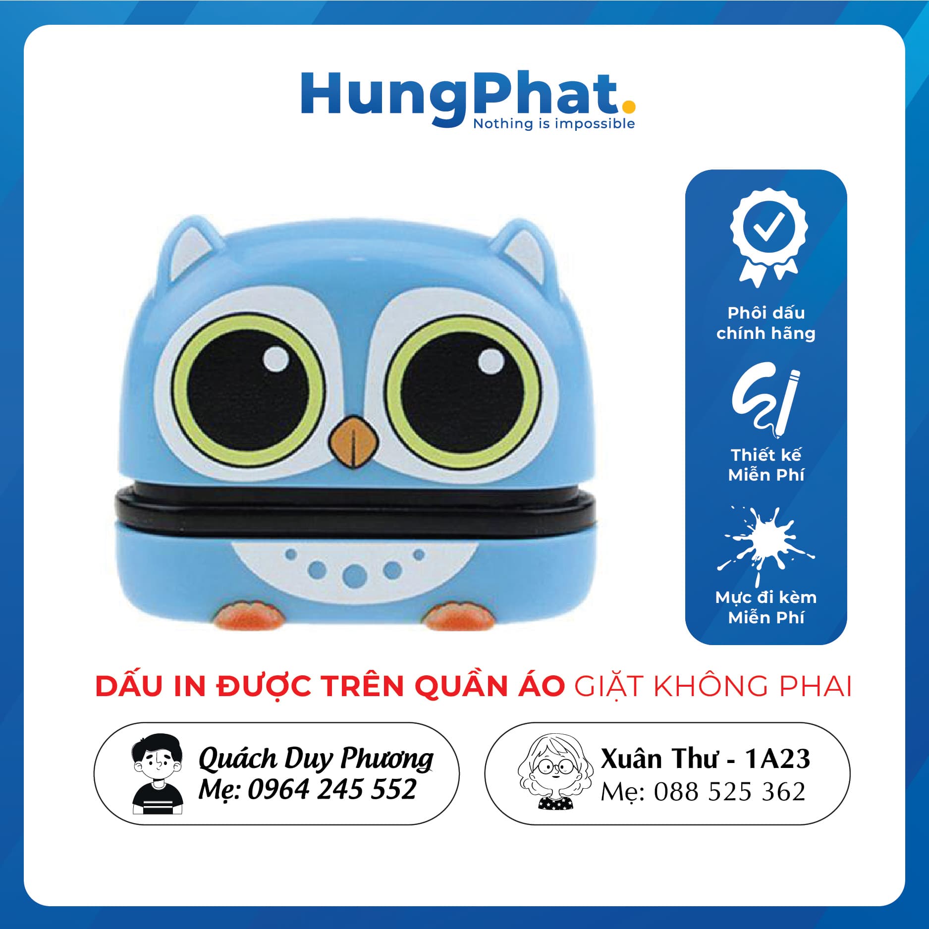 Khắc dấu tên, con dấu hình thú dễ thương hình thú