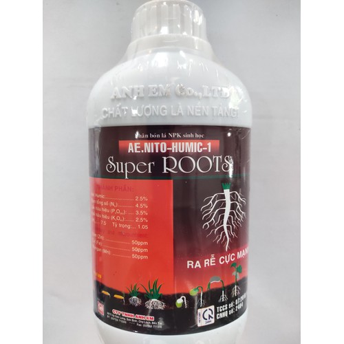 Phân bón lá npk sinh học super roots - 450ml
