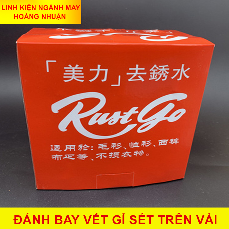 [HCM]Dung Dịch Tẩy Vết Rỉ Sét Nhanh Chóng Trên Vải Quần Áo Cao Cấp RustGo 831 (hộp 6 chai)