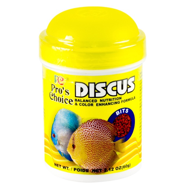 Thức ăn hạt cho cá dĩa pros choice discus bits 60g