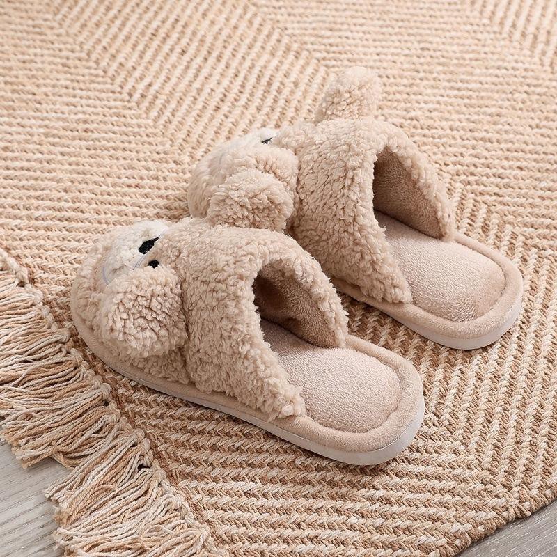Dép lông bít mũi lông cừu mang trong nhà siêu cute