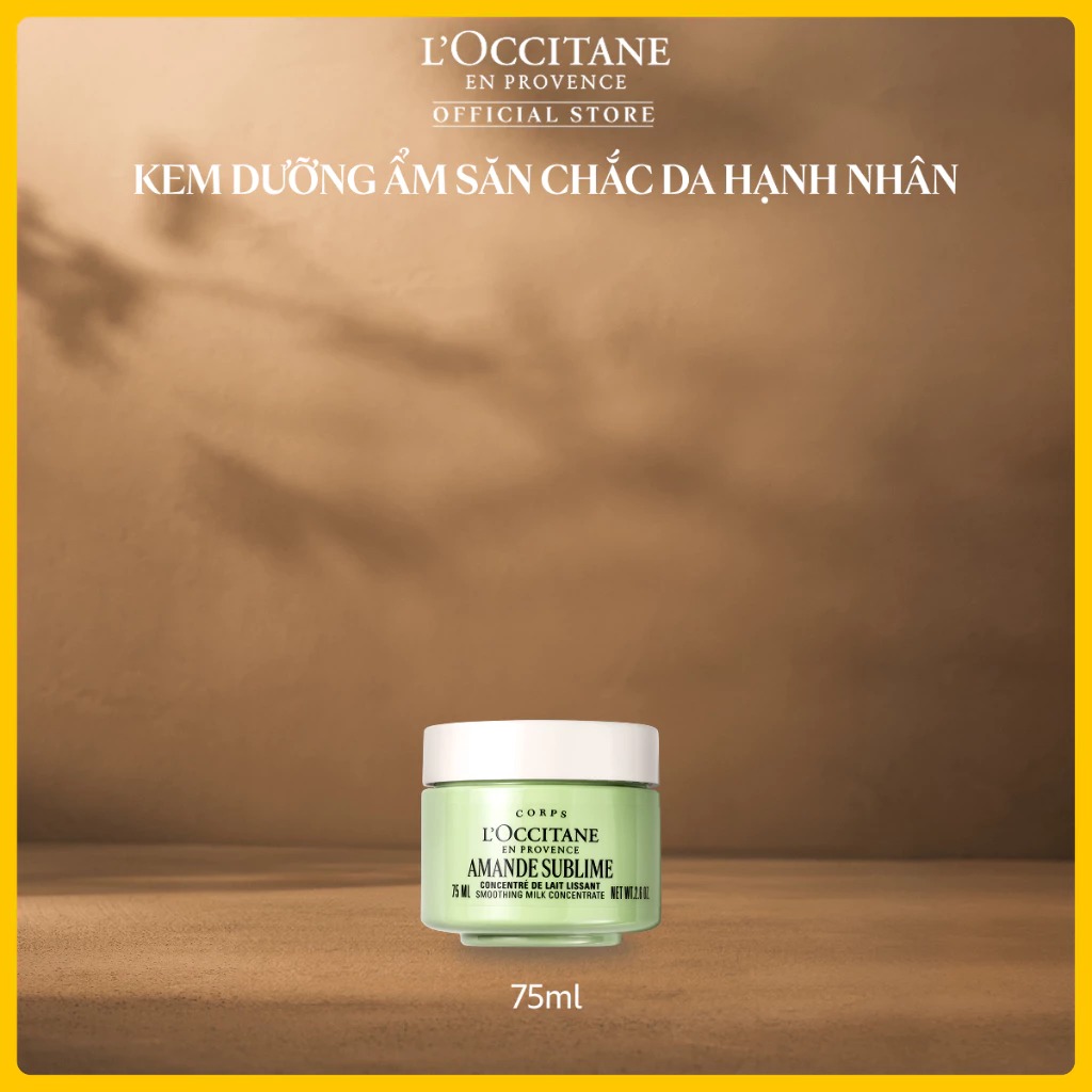 [Phiên Bản Mới] Kem Dưỡng Ẩm Săn Chắc Da L'Occitane Hạnh Nhân Almond Milk Concentrate 75ml