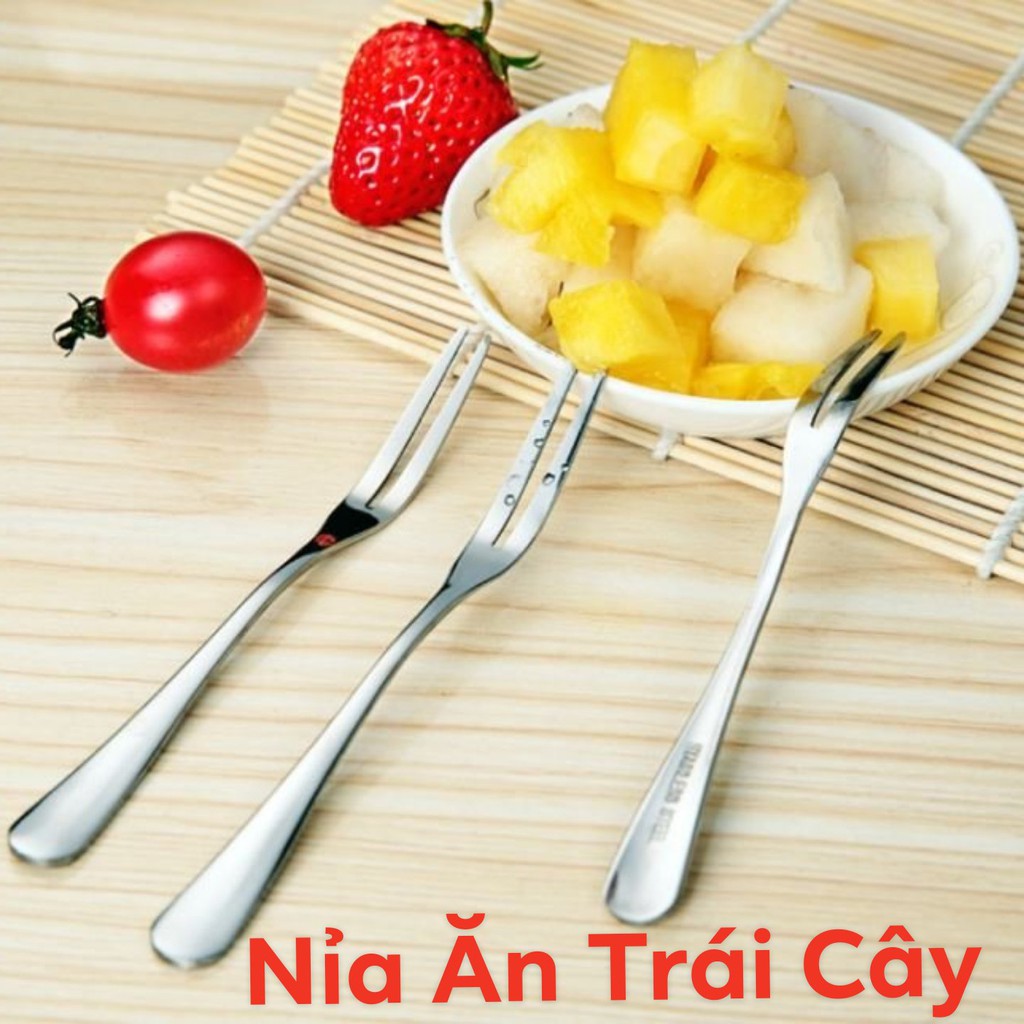 ⚡siêu sale⚡nỉa ăn trái cây bằng inox 304 không gỉ