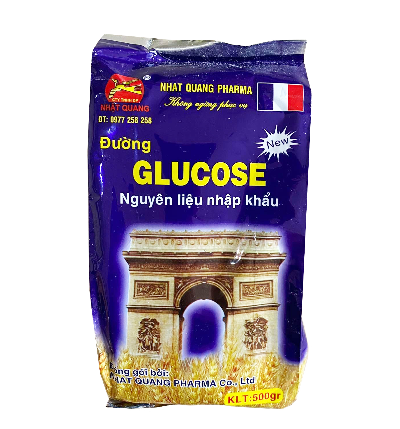 Đường glucose  -Giúp bồi dưỡng cơ thể, giải độc, giải nhiệt, lợi tiểu-gói 500g