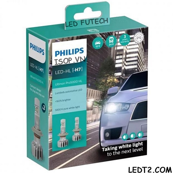 Đèn pha led philips ultinon pro5000
