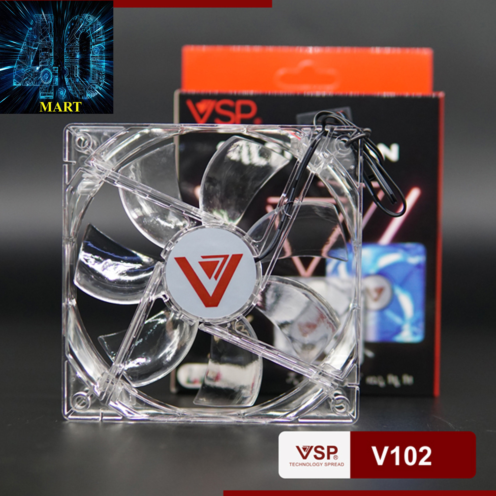 Fan case 120mm trong suốt v102