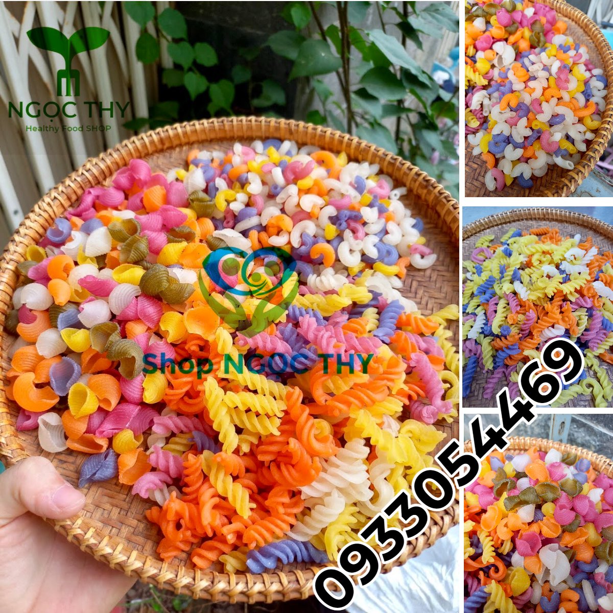 [NTFood] Nui rau củ hữu cơ ngũ sắc gói 100gr-300gr