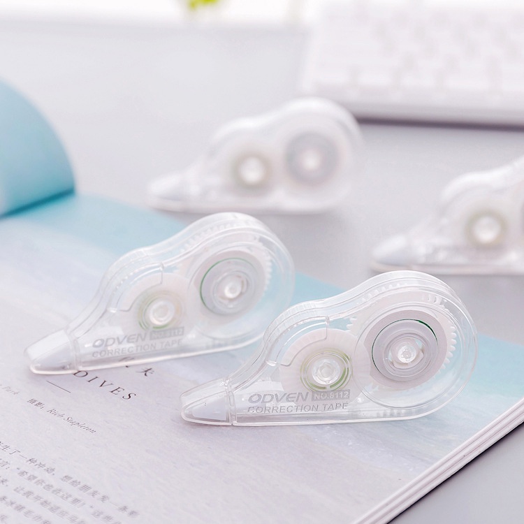 Bút xóa kéo, bút xóa băng xóa giấy phong cách đơn giản trong suốt