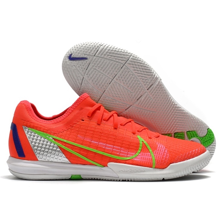 ◎♤ Zoom Vapor 14 Pro IC Low futsal shoesmen s indoor football shoesKnitted breathable indoor football competition shoes