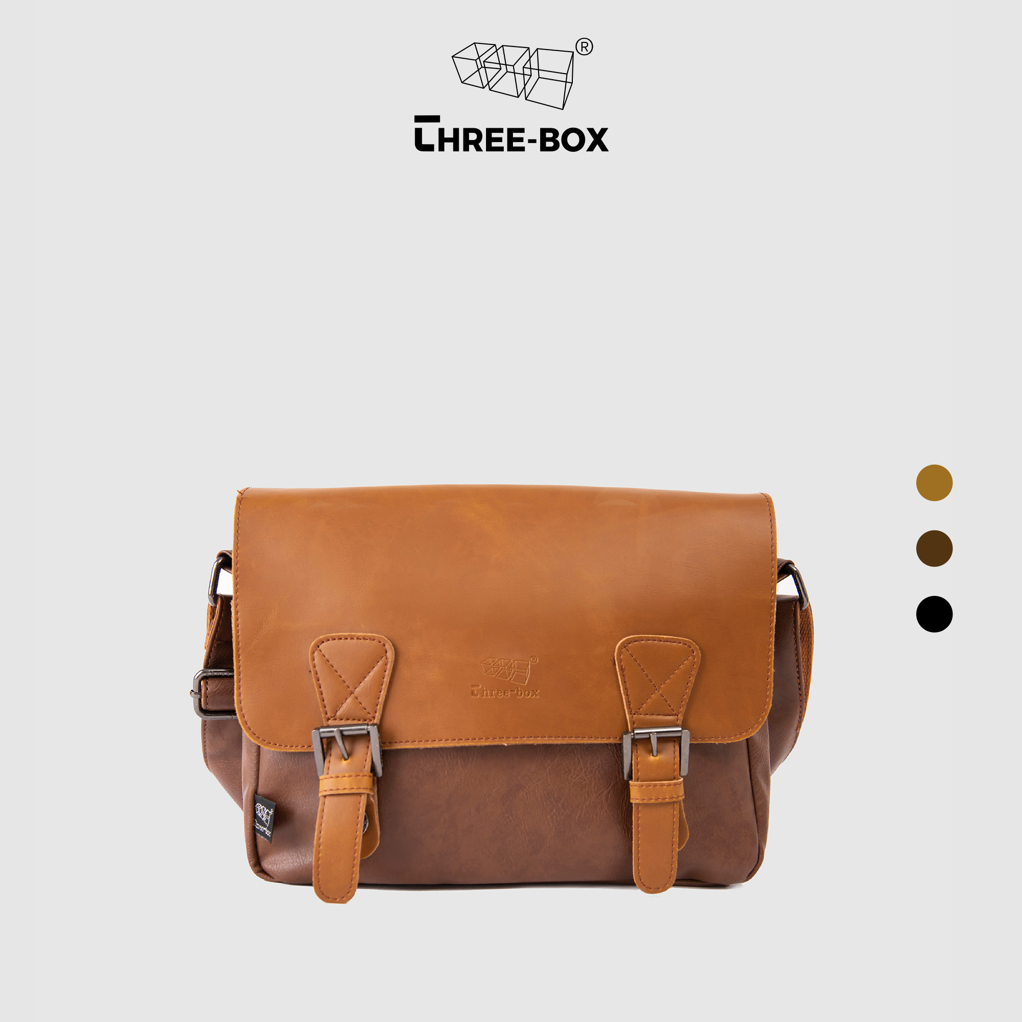 Cặp da đeo chéo cho ipad Unisex Three-box - MS3539
