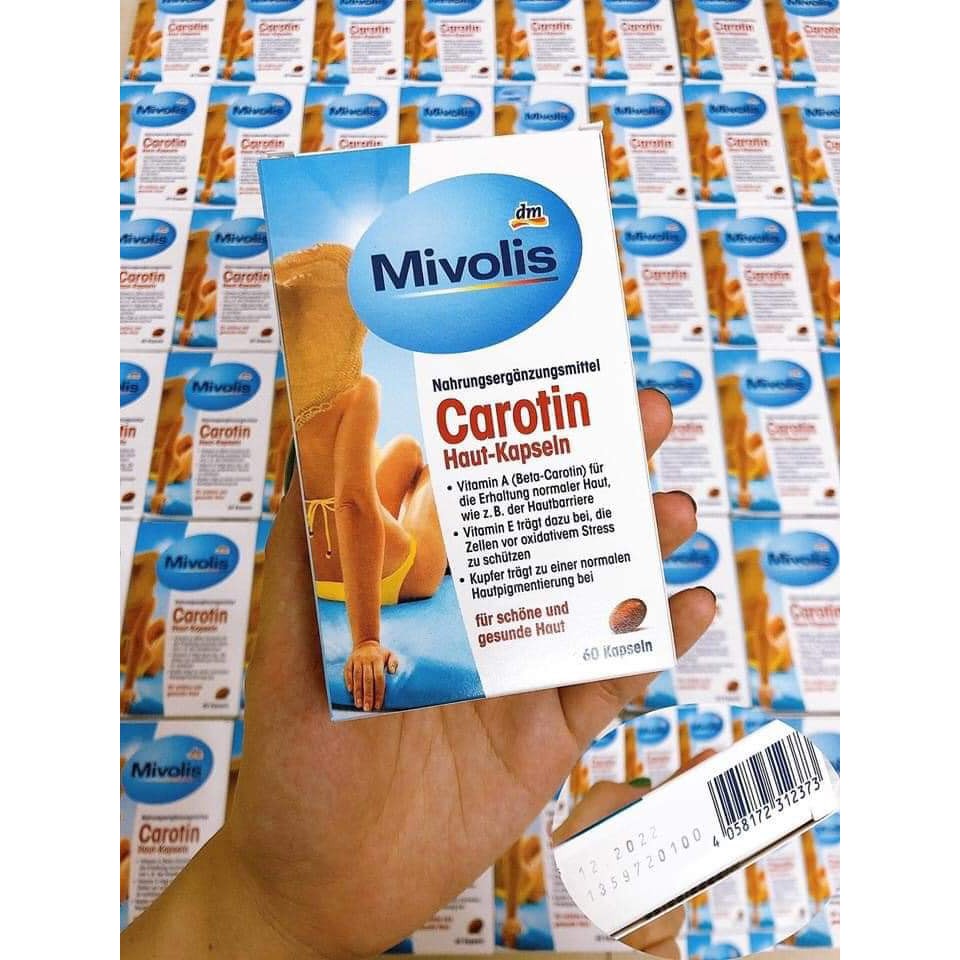 Viên uống chống nắng das gesunde plus carotim 60 viên- đức