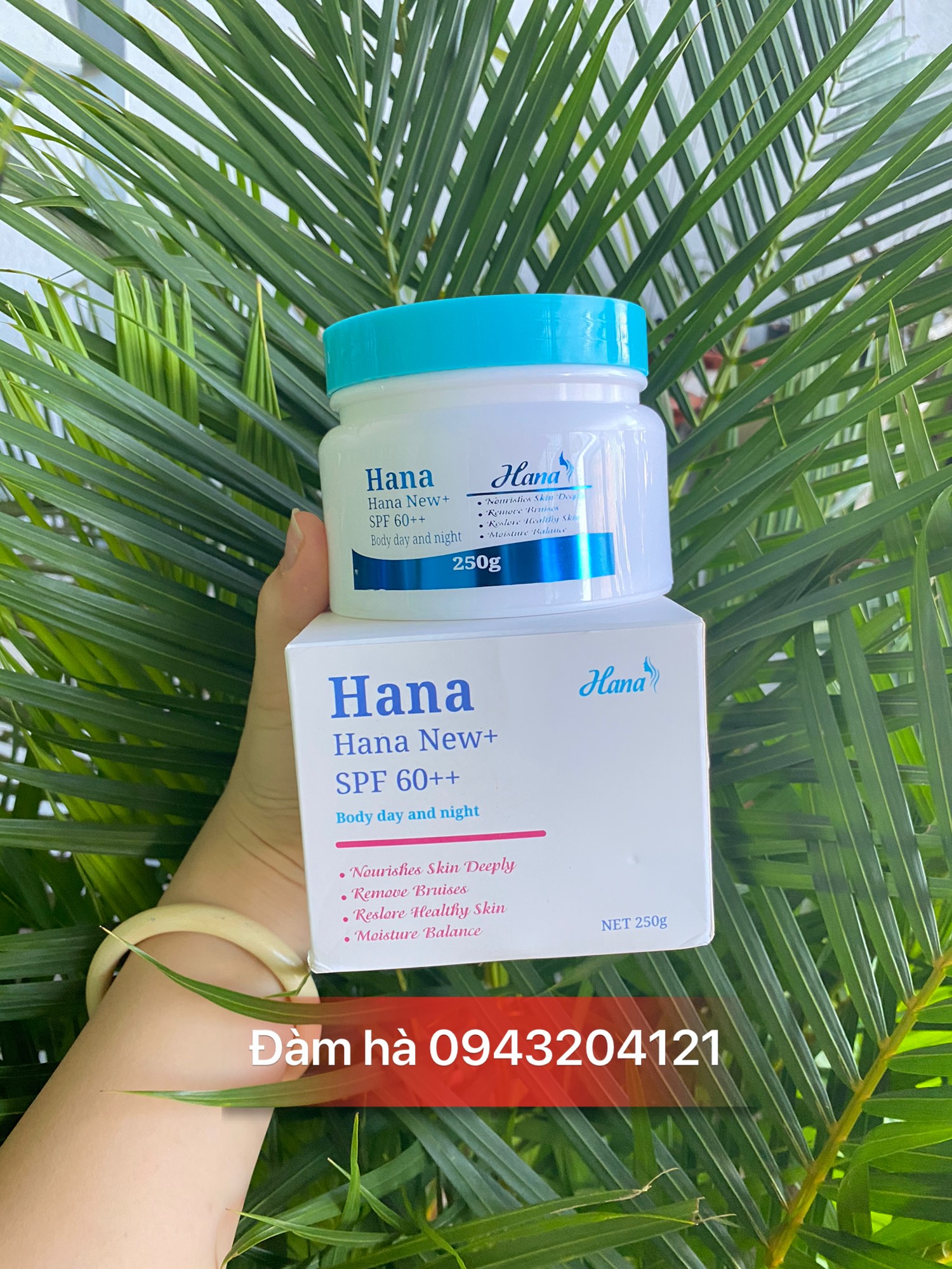 Kem Body Hana - hanayuki spf 60 dưỡng trắng chống nắng