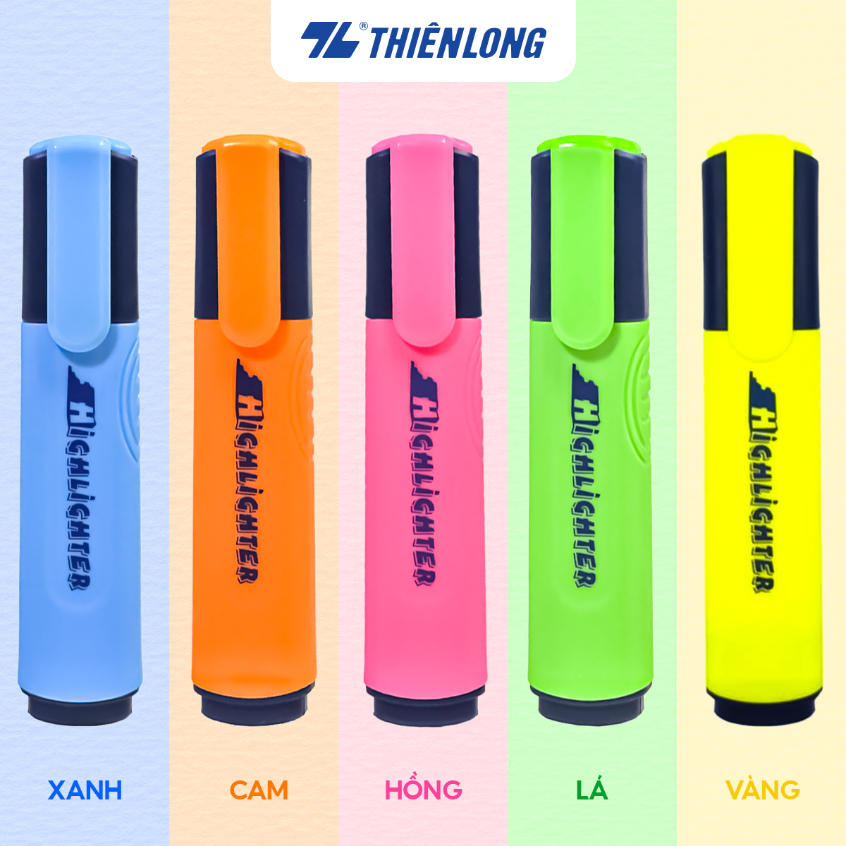 Combo 2 bút dạ quang thiên long hl-012