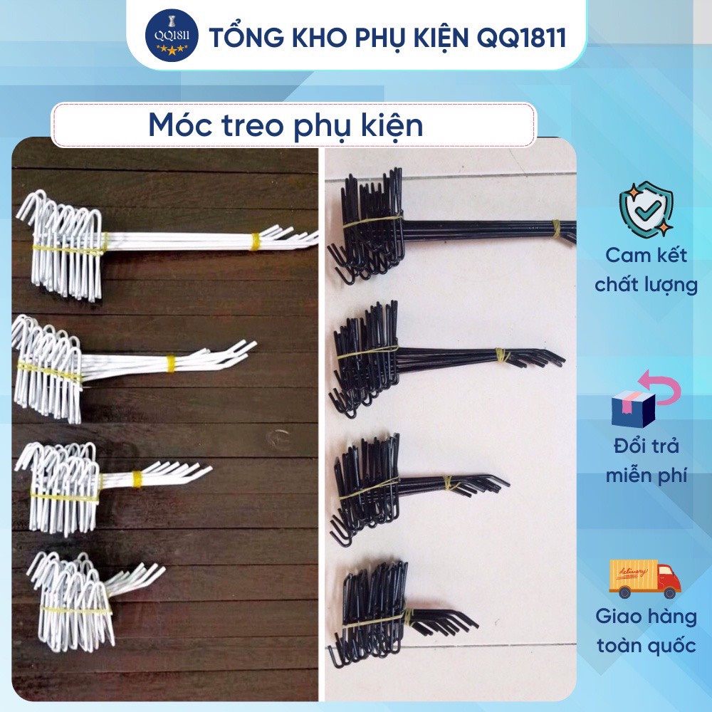 Móc lưới, móc cài lưới sắt Móc cài lưới treo phụ kiện chất liệu cao cấp, chắc chắn , lưới và móc treo, phụ kiện móc treo, móc cài lưới