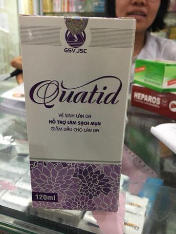 SỮA TẮM - SỮA RỬA MẶTLÀM SẠCH MỤN , GIẢ, DẦU CHO DA QUATID 120ML.