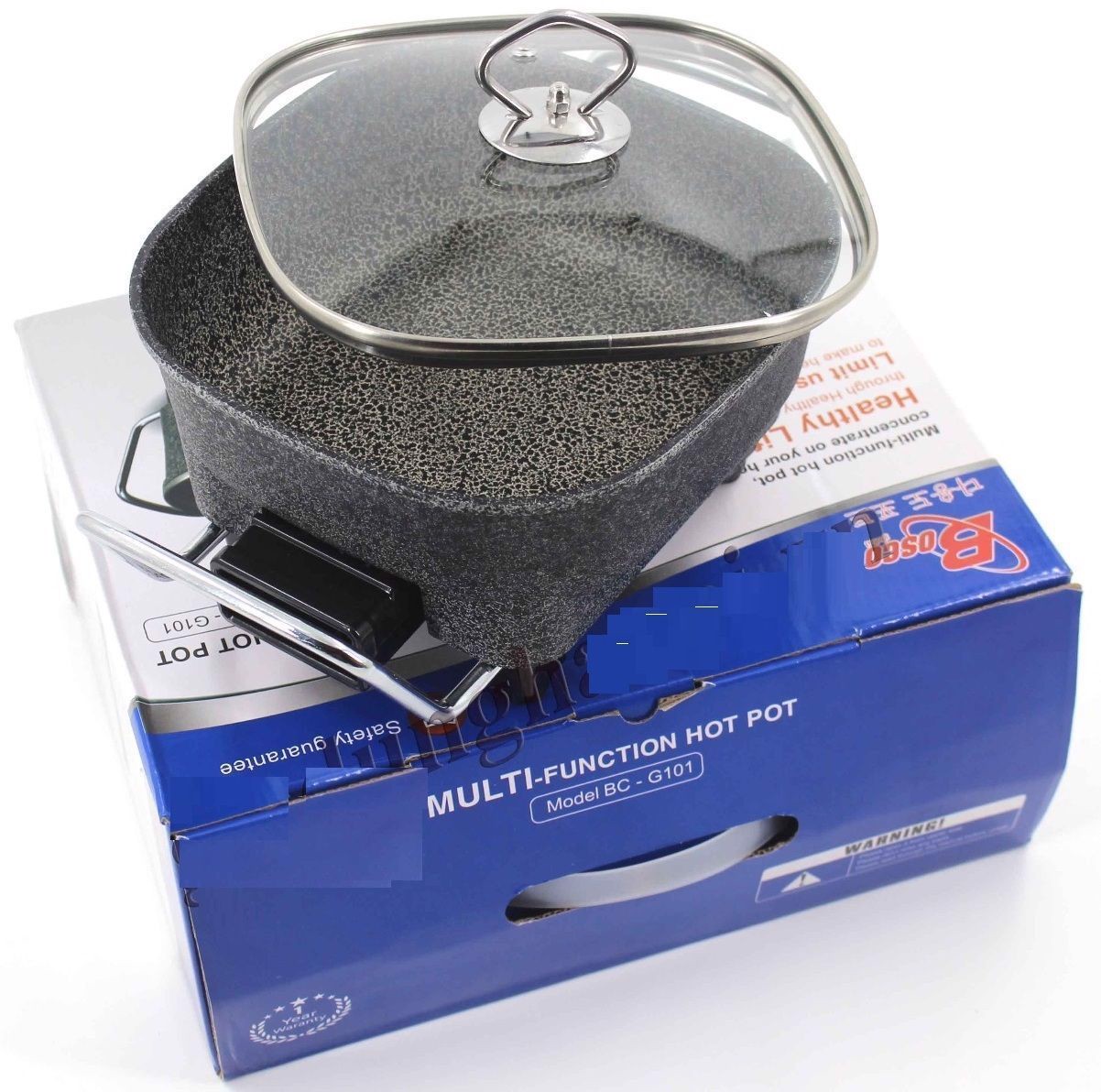 Nồi nấu lẩu đa năng bosco bc-g101 - hàng chính hãng - bảo hành 12 tháng