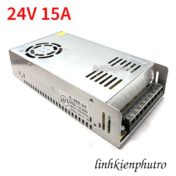 Nguồn tổ ong 24v 15a