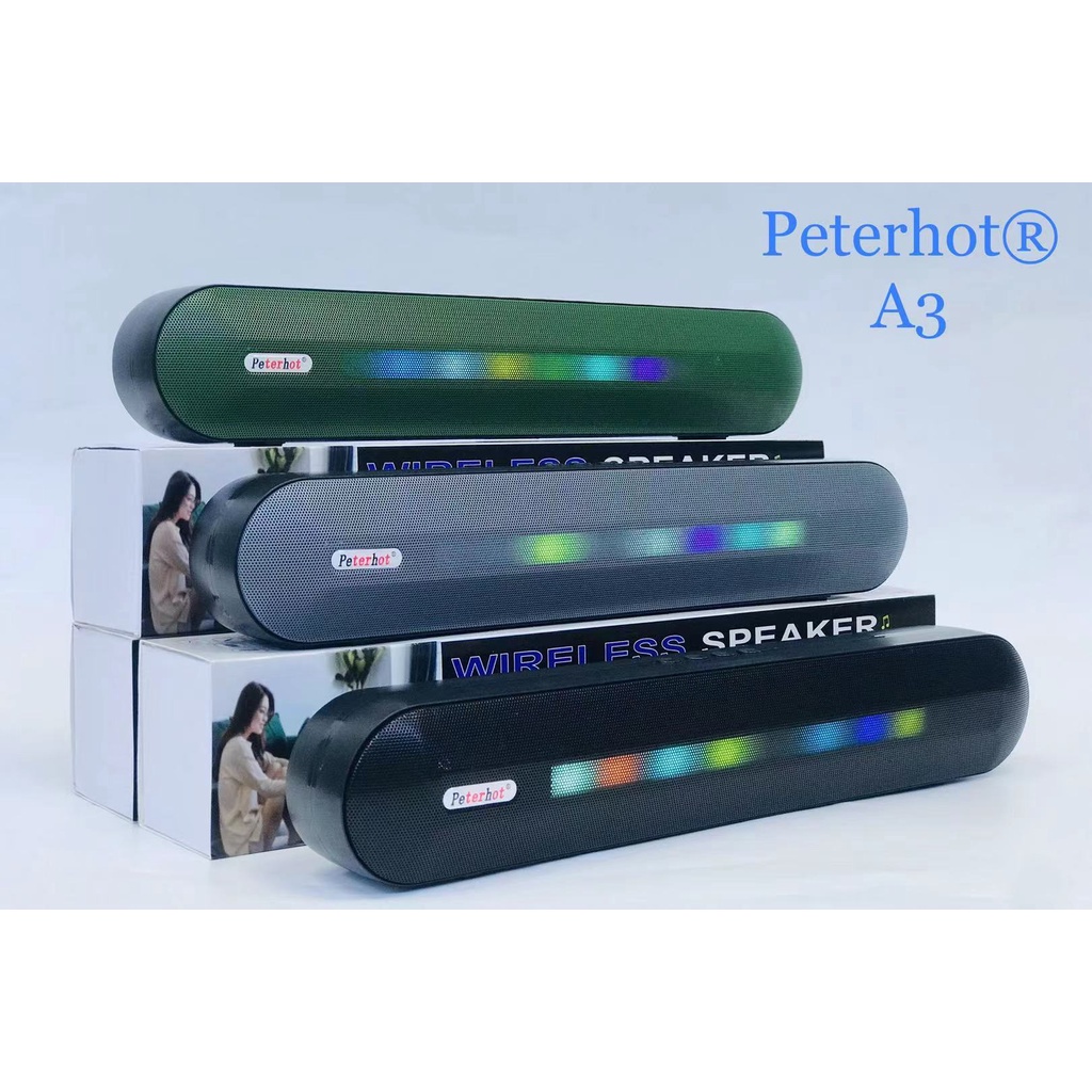 Loa bluetooth a3 cao cấp 2022. âm thanh 2 loa bass đập mạnh, âm thanh cực đỉnh, hỗ trợ đèn led. bảo hành 12 tháng