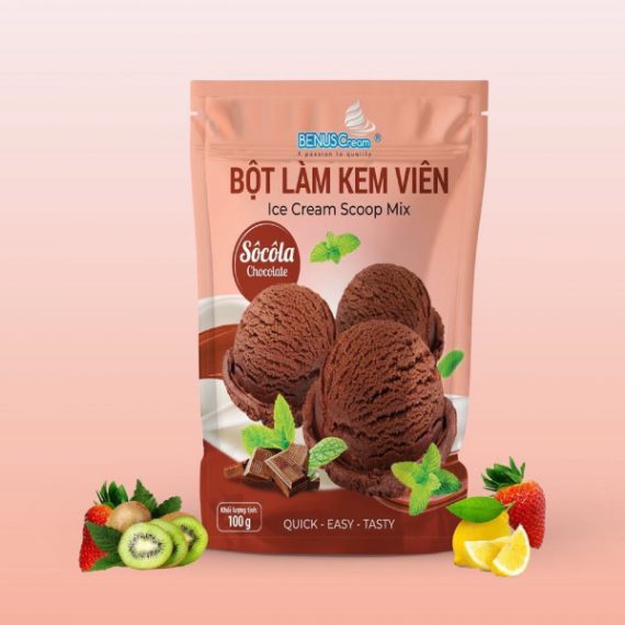 Bột làm kem viên sôcôla