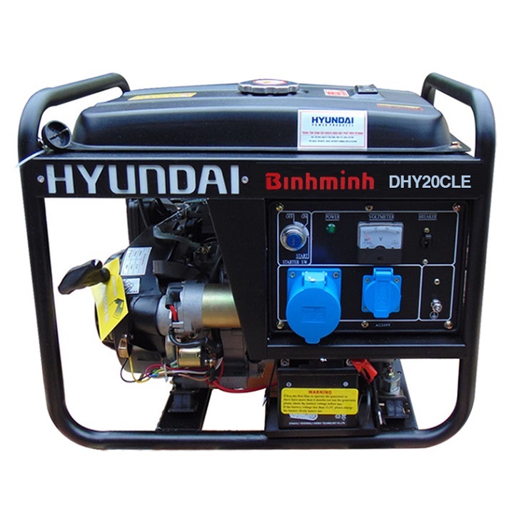 Máy phát điện hyundai chạy dầu 1.7kva-1.9kva dhy20cle