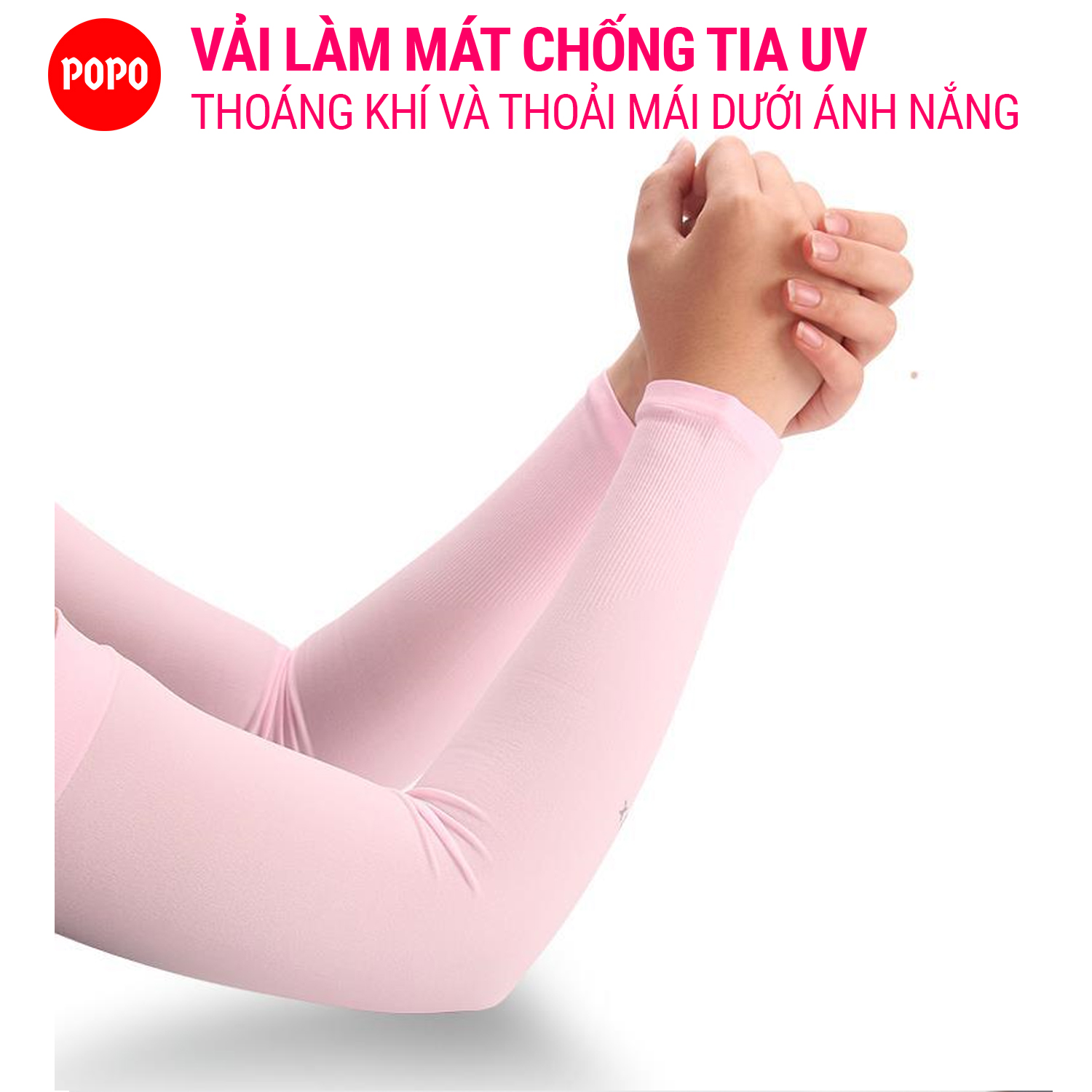 Găng tay chống nắng nam (1 đôi) POPO bao tay chống nắng tới cổ tay chất vải làm mát thoáng khí cản tia UV, cho lái ô tô, xe máy, xe đạp