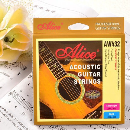 Dây Đàn Guitar Acoustic Alice AW432 dành cho loại đàn guitar acoustic