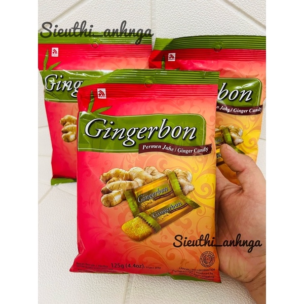 Kẹo gừng dẻo gingerbon gói 125g