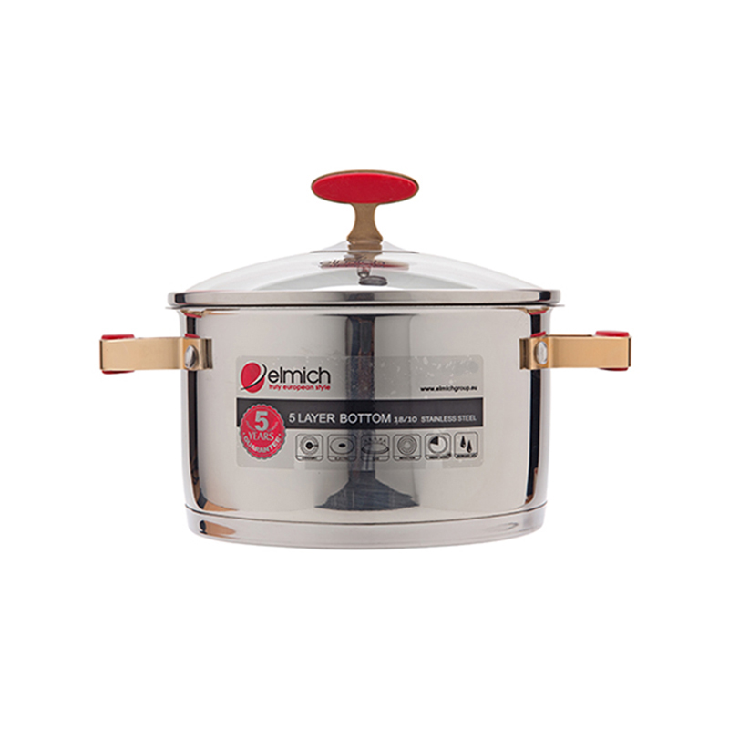 Nồi inox 304 cao cấp Elmich Red Velvet (made in Czech)