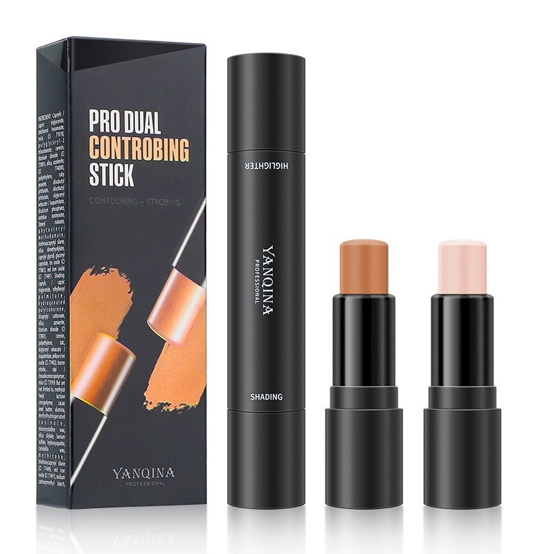Bút tạo khối cao cấp Pro Dual Controbing Stick 2 đầu của YanQina bắt sáng và che khuyết điểm