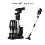 ENV336BLK - Máy hút bụi cầm tay có dây Lock&Lock - Lực hút 12000Pa, Phụ kiện tháo rời, Hút đa năng đệm giường, ô tô - Kệ dựng tiện lợi