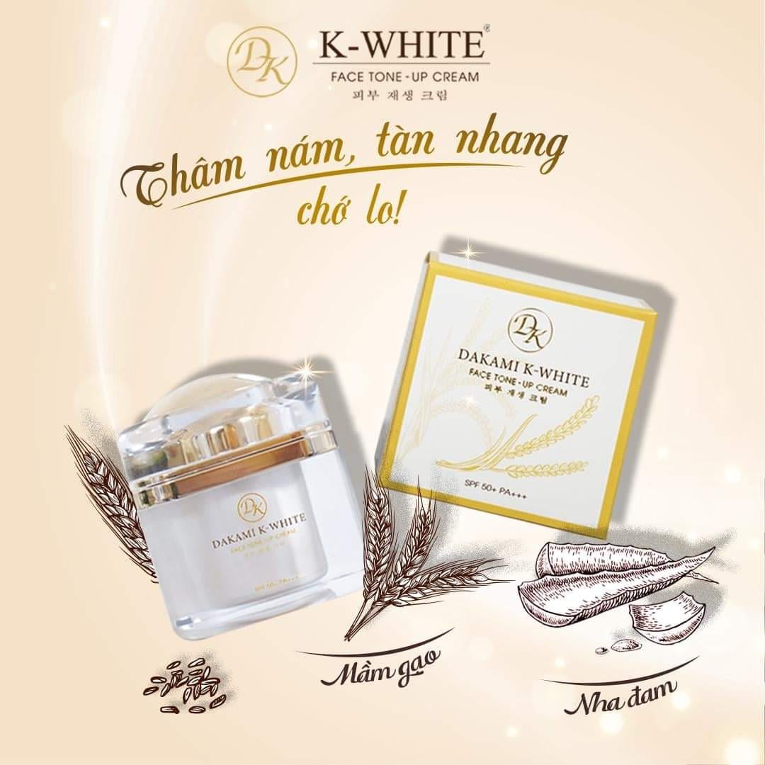 Kem Dưỡng Trắng Da DAKAMI K-WHITE Chính Hãng - 30gr