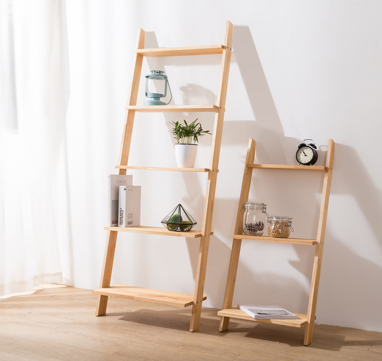 [HCM][Decor] Kệ thang Dwood gỗ thông 5 tầng trang trí tiện lợi kệ gỗ Decor để đồ dựng tường