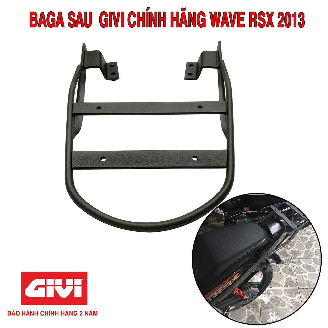 Baga Sau Givi Wave RSX 2013 Chịu Lực Cao Chính Hãng - Bảo Hành 2 Năm