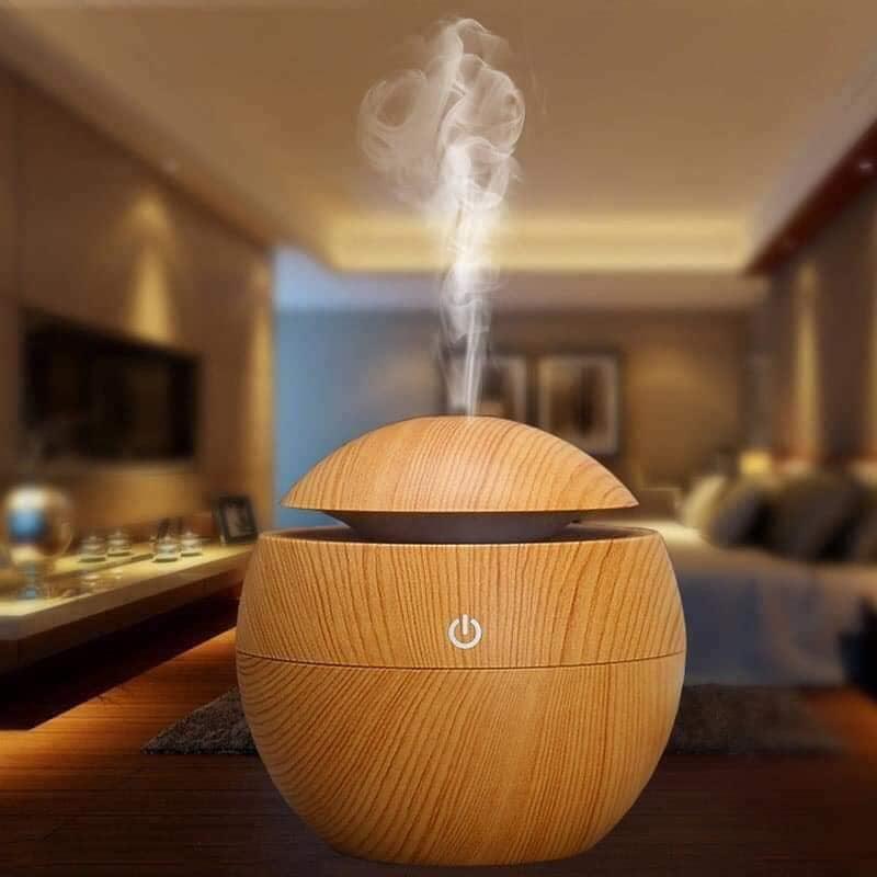 Đèn xông tinh dầu đuổi muỗi cho không khí trong lành máy khuếch tán tinh dầu tạo độ ẩm cho phòng điều hòa sử dụng đa năng cho cả 4 mùa Đèn xông tinh dầu vân gỗ mini sang trọng phug hợp cho mọi thành viên