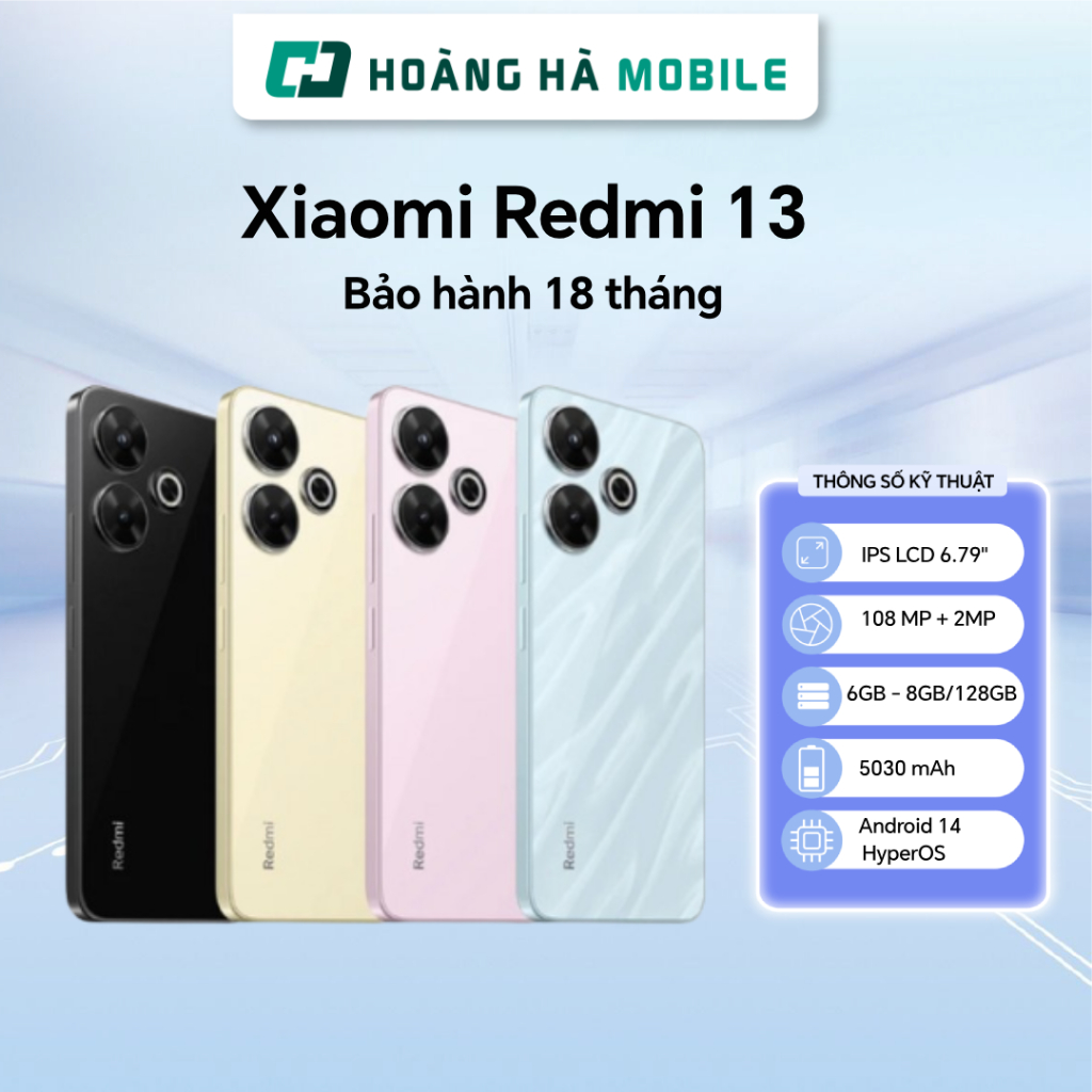 Điện thoại Xiaomi Redmi 13 (6GB/128GB) - Chính Hãng