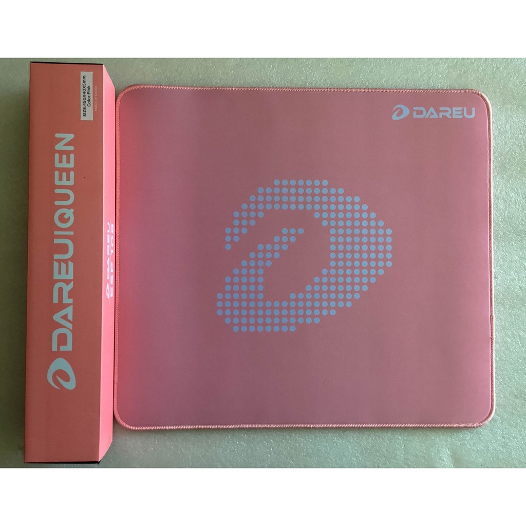 Lót Di Chuột Màu Hồng DAREU ESP101 - Pad Chuột Pink - Bàn Di Chuột Ly 350*300*5mm Chính Hãng