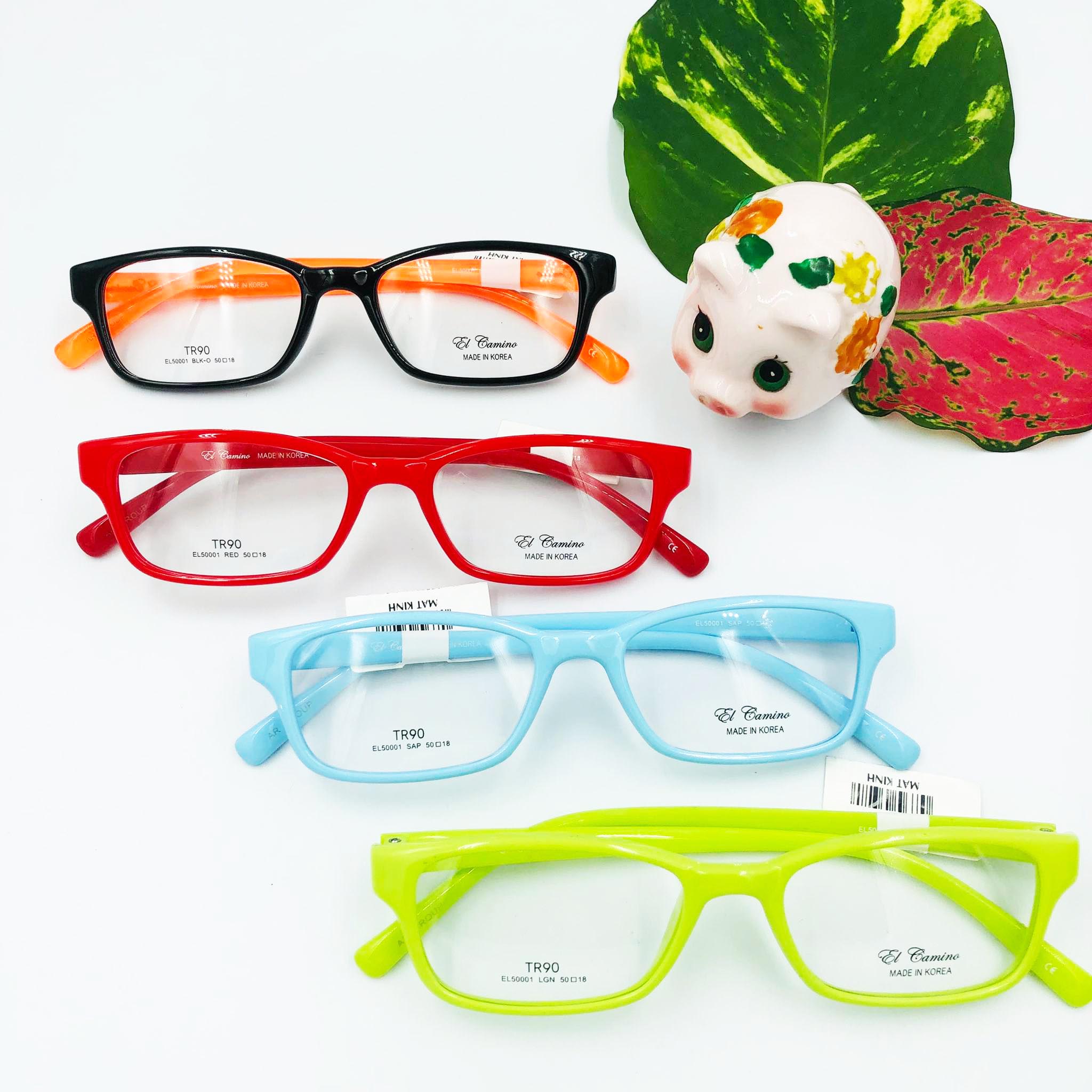 Gọng kính cận màu nổi, neon unisex thời trang, chính hãng hàn quốc elcamino el50001
