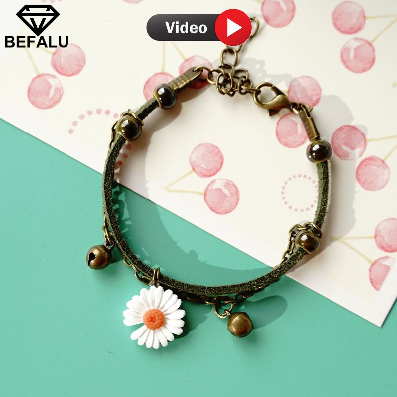 Vòng tay may mắn nữ hoa cúc vt09 befalu