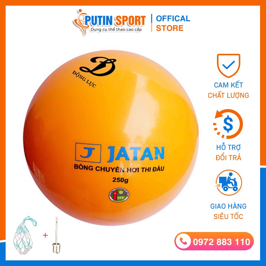 Quả banh bóng chuyền hơi jatan 200g - jatan 250g - động lực - kèm kim bơm - putin shop