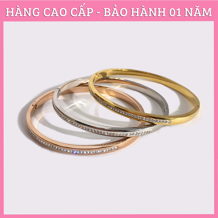 Vòng tay nữ, lắc tay 1 hàng đá cao cấp