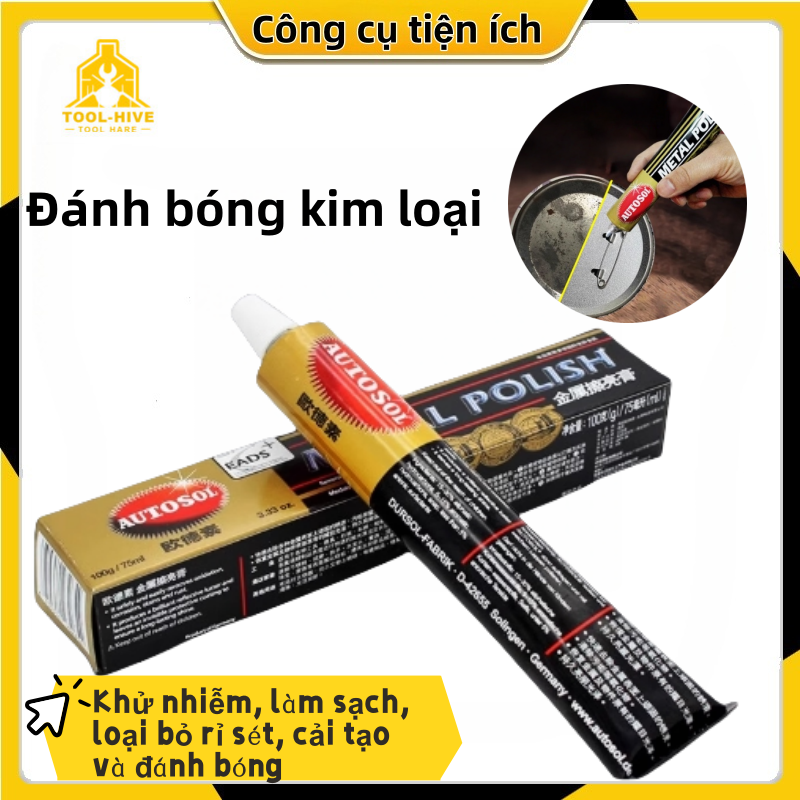 Metal Polish 50g - Polishes Metal, Stainless Steel Paint, Aluminum Giá 26,730 Đồng*Miễn phí vận chuyển