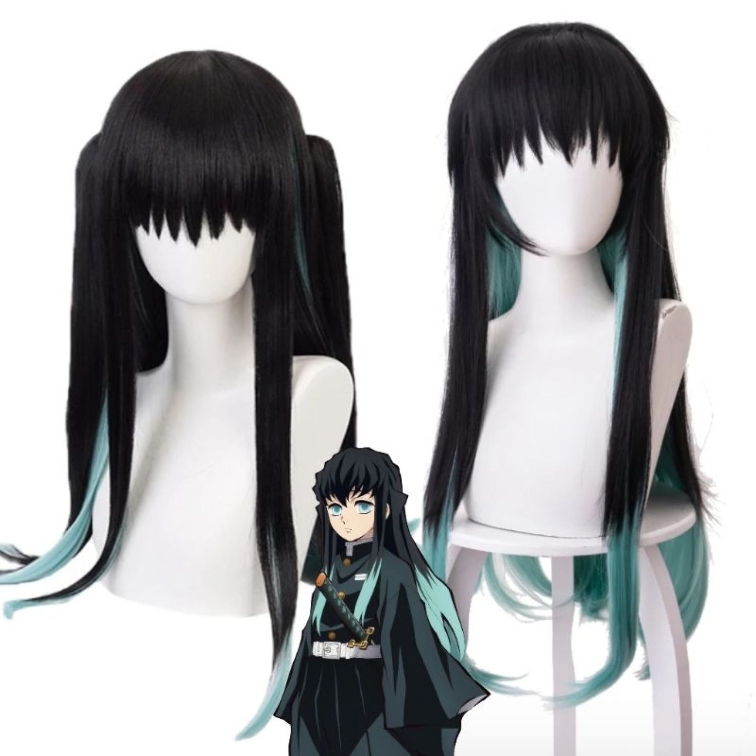 Wig tóc giả cosplay Tokitou Muichirou