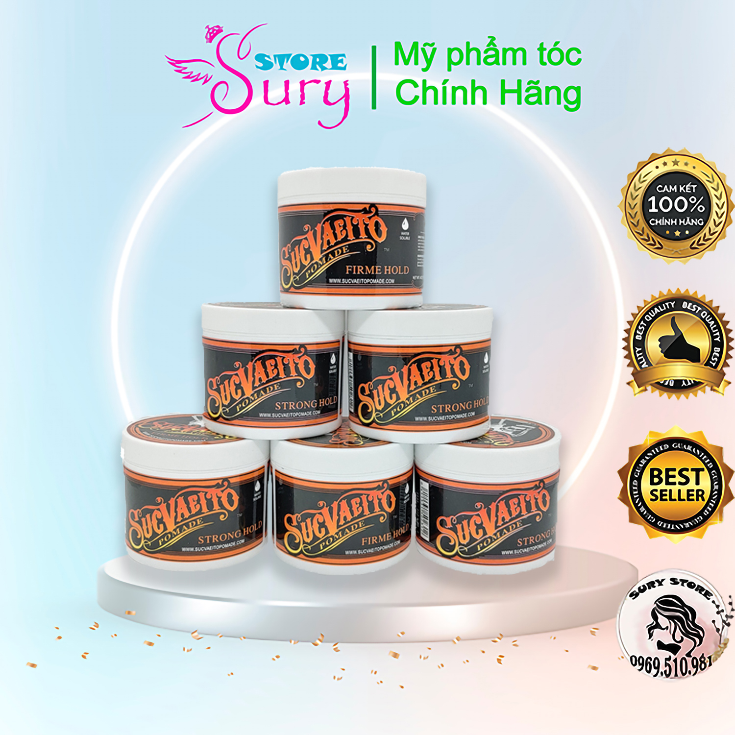 Sáp Vuốt Tóc Nam Suavecito Strong Hold - Sáp Mềm Nhé chính hãng Sury _ Store