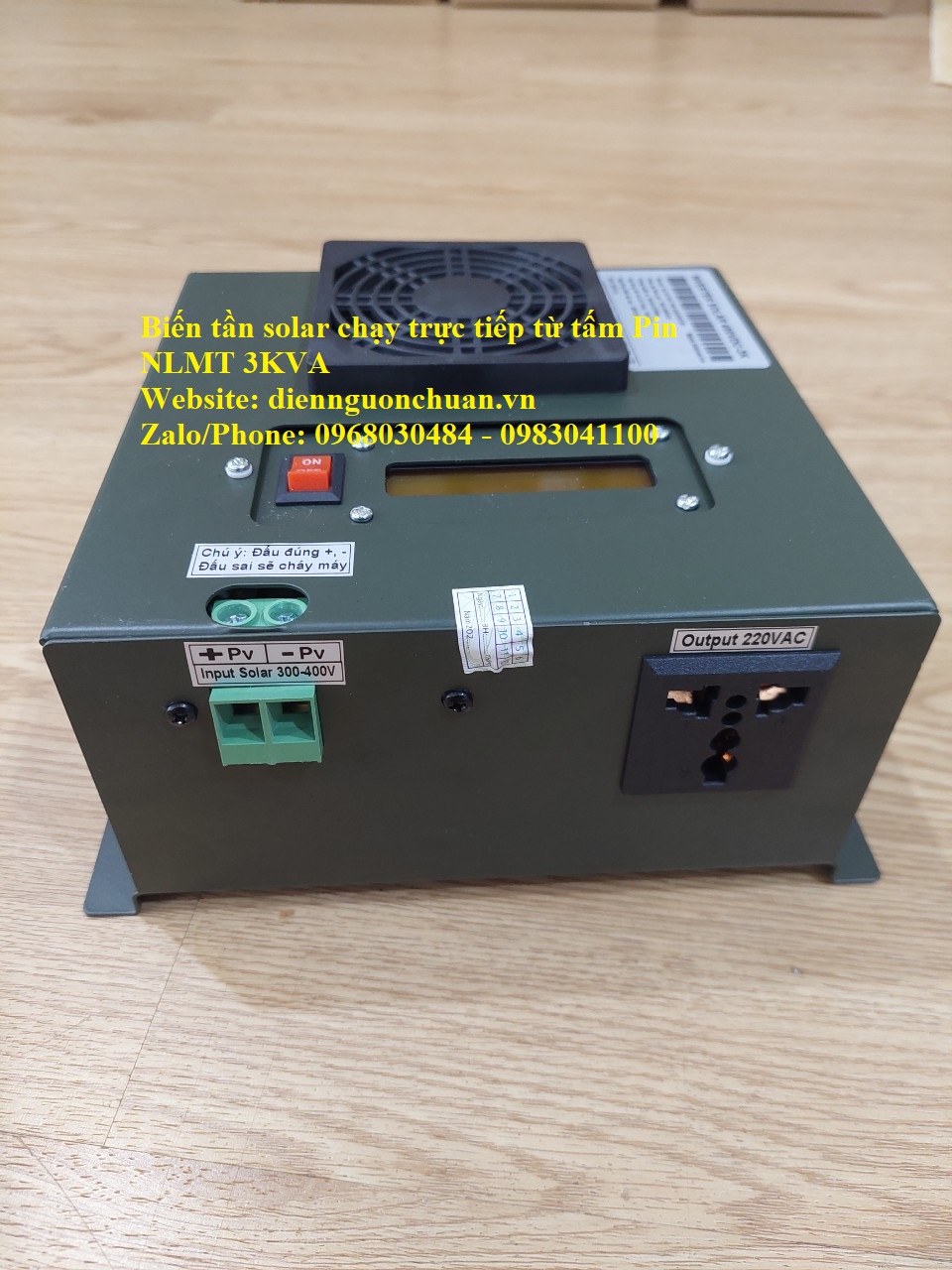 Biến tần solar inverter chạy trực tiếp từ pin nlmt 3kva/2700w