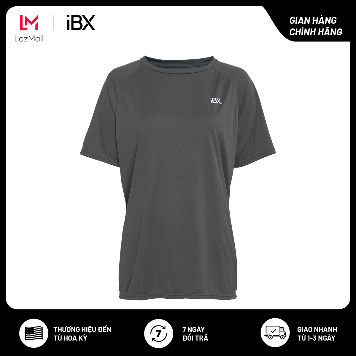 Áo thun nữ thể thao tay ngắn iBasic IBX041