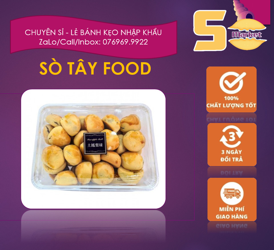 Bánh dứa mini Pineapple Ball đài loan 380g