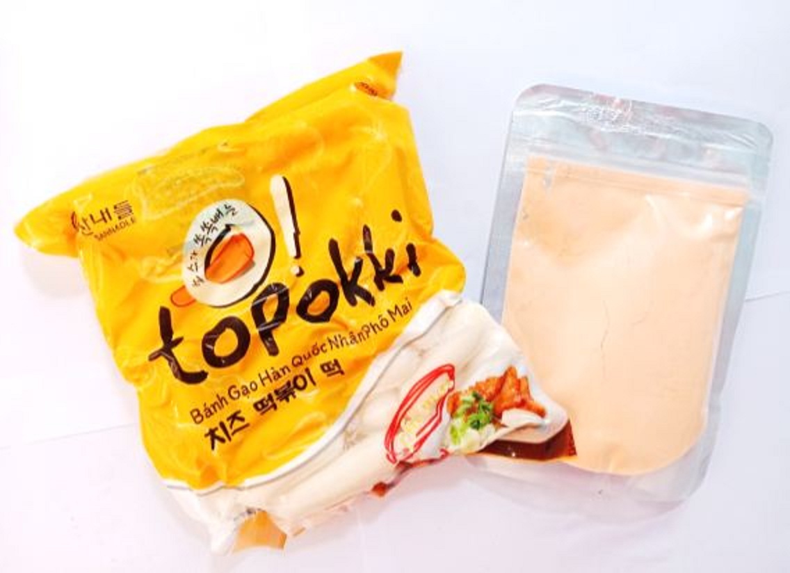 500g bánh gạo nhân phô mai +100g bột phô mai