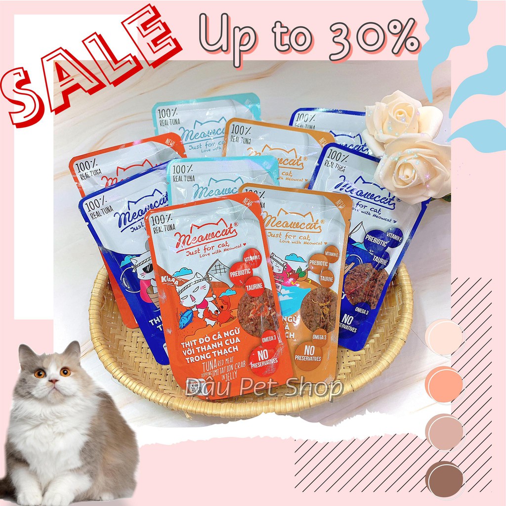 [HCM]Pate Meowcat cho mèo gói 70g - thức ăn ướt cho mèo